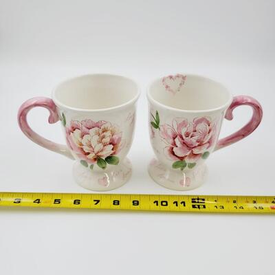 LOVELY AMOUR FLORAL DINNER PLATE AND MUG SETS