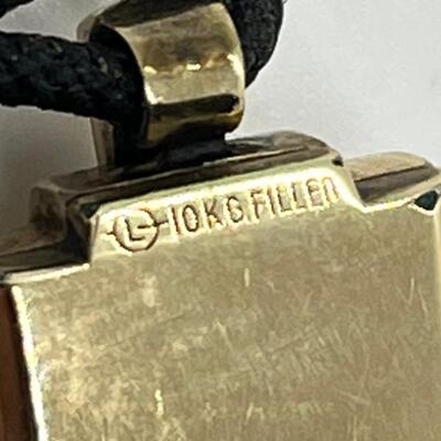 LOT 7: Working LeCoultre 10K Gold Fill Swiss-Made Watch & Sterling Silver Bird Brooch/Pendant