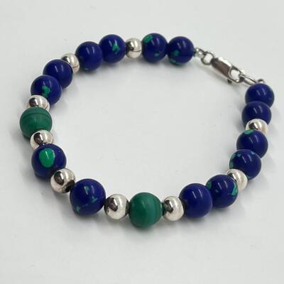 LOT 8: Azurite Malachite Beads - 16
