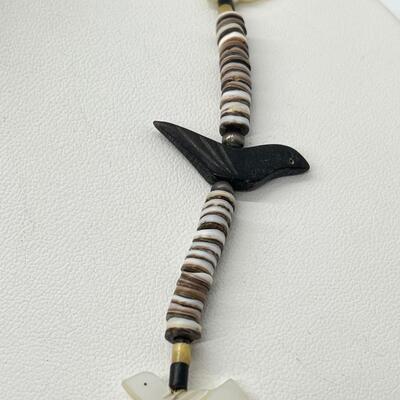 LOT 18: Hand-Carved Navajo Fetish Necklace - 18"-19"
