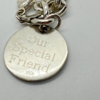 LOT 26: Sterling Silver Charm Bracelet - 30.1 Grams total weight