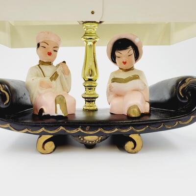 1950'S RETRO ATOMIC ERA MID CENTURY ORIENTAL TV LAMP