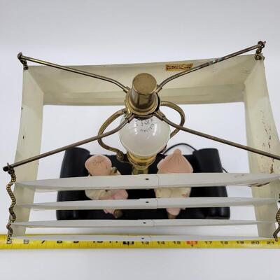 1950'S RETRO ATOMIC ERA MID CENTURY ORIENTAL TV LAMP