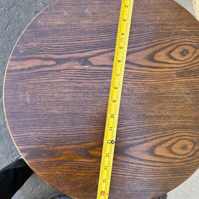 Home Accent Wooden Round Pedestal Decor Table