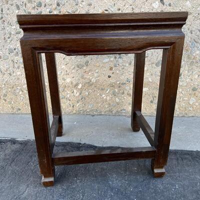 Small Mid Century Wooden Stool