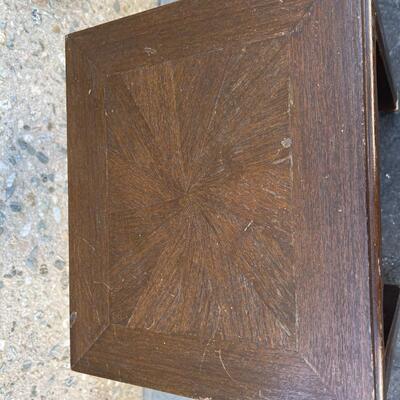 Small Mid Century Wooden Stool