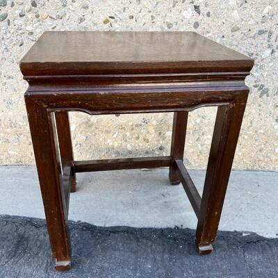 Small Mid Century Wooden Stool