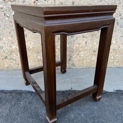 Small Mid Century Wooden Stool