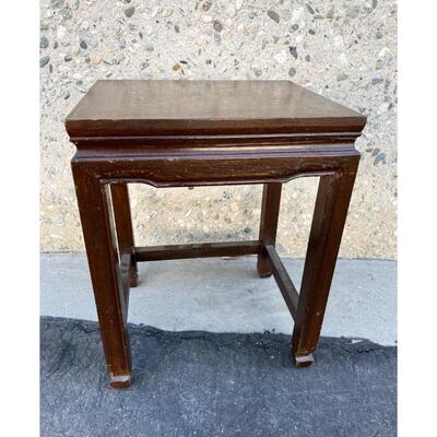Small Mid Century Wooden Stool