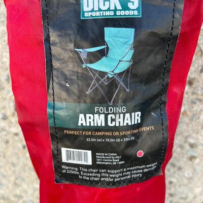 Dick's Sporting Goods Sporting Event Camping Red Folding Arm Chair