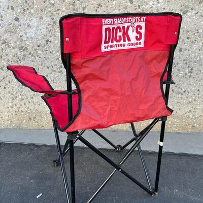 Dick's Sporting Goods Sporting Event Camping Red Folding Arm Chair