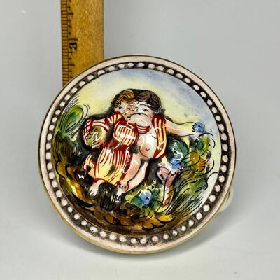 Vintage Capodimonte Italy Porcelain Trinket Box