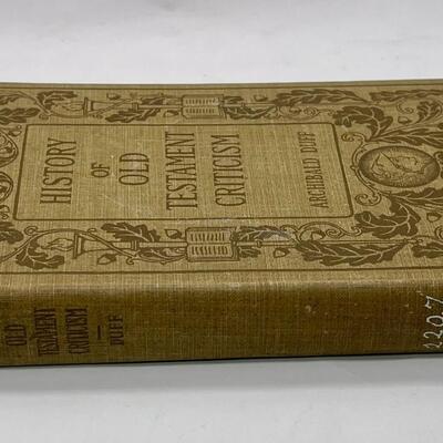 Antique book 1910 hardcover History of Old Testament Criticism by Archibald Duff