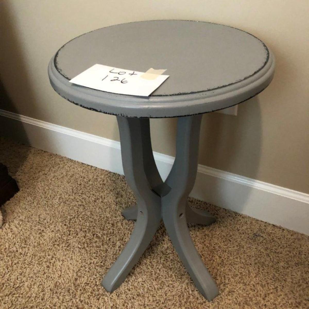 Small Gray Side Table