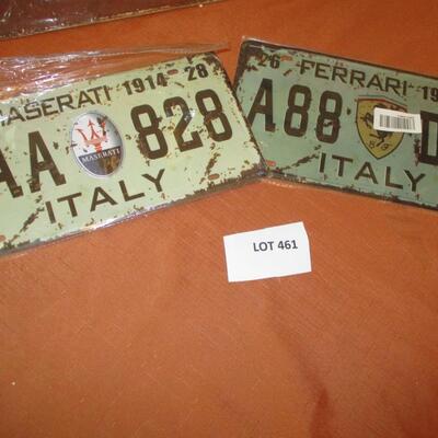 Oversized Books, License Plates, Signage