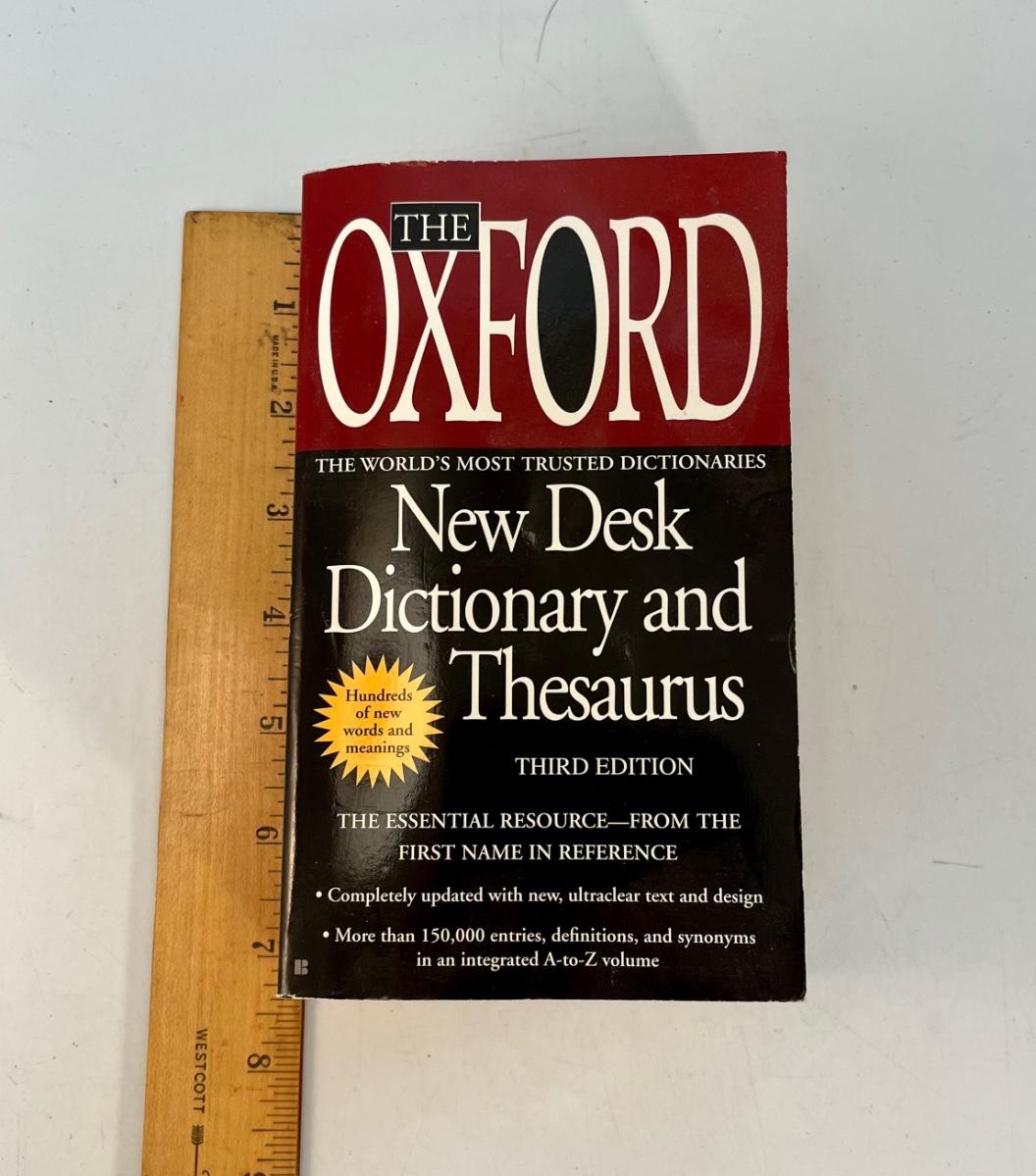 Oxford New Desk Dictionary and Thesaurus book