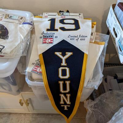 43 High Quality Numbered LTD Edition of Robin Yount's 1999 Induction in to the Hall of Fame Commemorative Pennants
