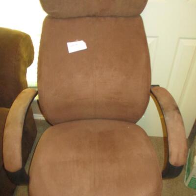 Suede Brown Office Chair