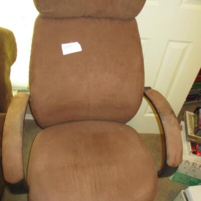 Suede Brown Office Chair