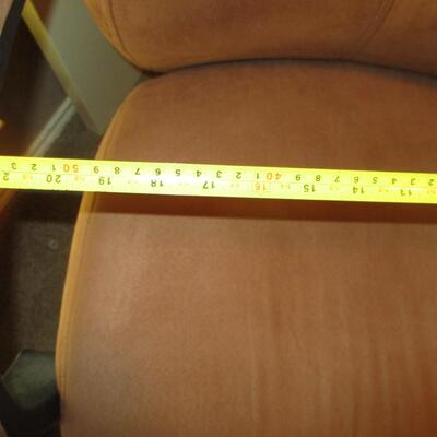 Suede Brown Office Chair