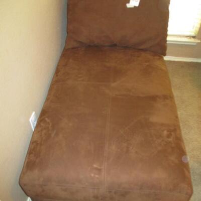 Suede Chaise Lounge