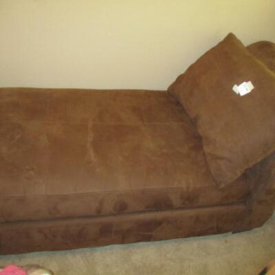 Suede Chaise Lounge