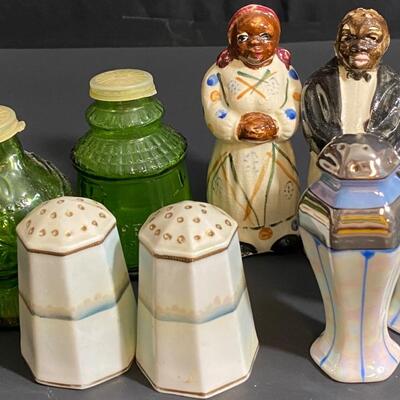 LOT 9: Vintage Salt & Peppers: Wheaton Glass, Nippon & More