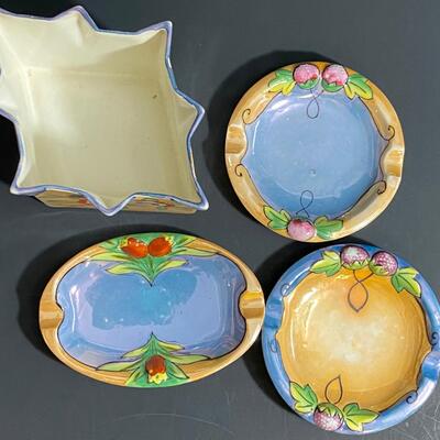 LOT 35: Hand Painted Dishes & More