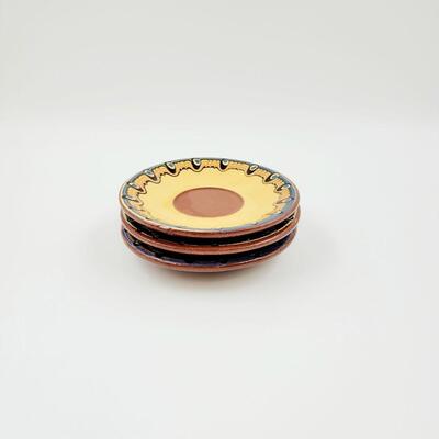 VINTAGE TERRACOTTA BULGARIAN SAUCERS