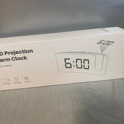 Led projection alarm clock