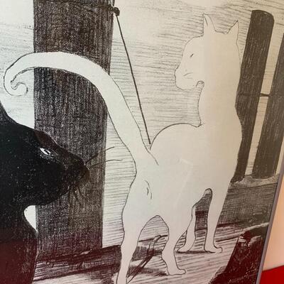 Manet Cat Art Print