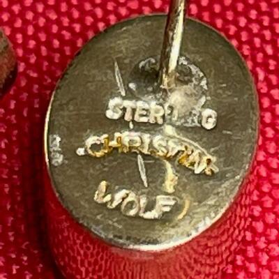 Christin Wolf designer earrings .925