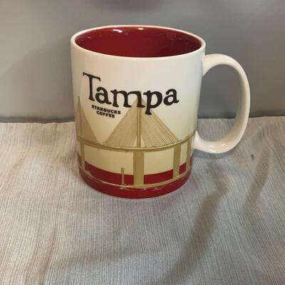 Starbucks mugs Tampa California Arizona