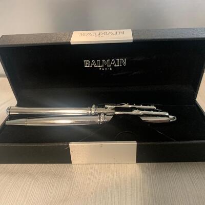 Balmain pen set with case
