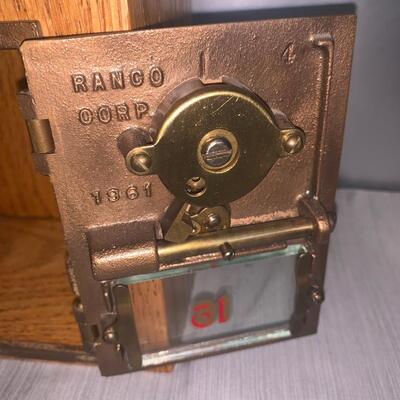 Vintage 1961 Ranco Corp US Post Office Doors with combination- Brass Doors