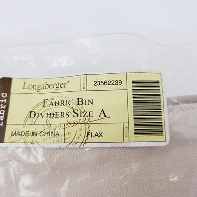 LONGABERGER FABRIC BIN DIVIDERS SIZE A SET OF 3