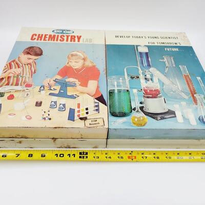 VINTAGE METAL SKIL CRAFT CHEMISTRY LAB *BOX ONLY*