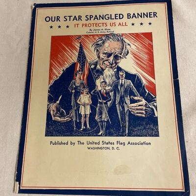 Vintage Star Spangled Banner pamphlet