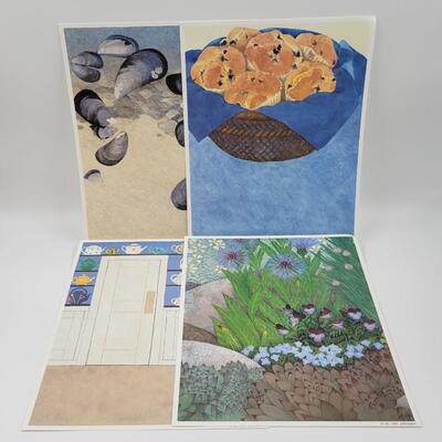 1986 POSTER PRINTS(4) BY NIKKI SCHUMANN