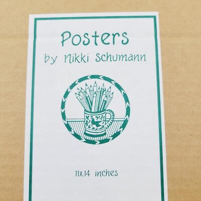 1986 POSTER PRINTS(4) BY NIKKI SCHUMANN