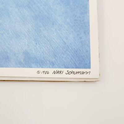 1986 POSTER PRINTS(4) BY NIKKI SCHUMANN