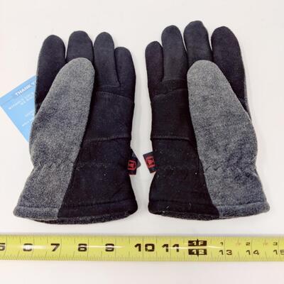 NEW DEER SKIN SUEDE LEATHER FLEECE GLOVES MEDIUM