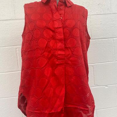 LIZ CLAIRBORNE - LIGHT & BRIGHT WOMENâ€™S DRESSY TOP - SIZE L
