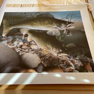 Unframed Eddie Bauer signed and numbered prints