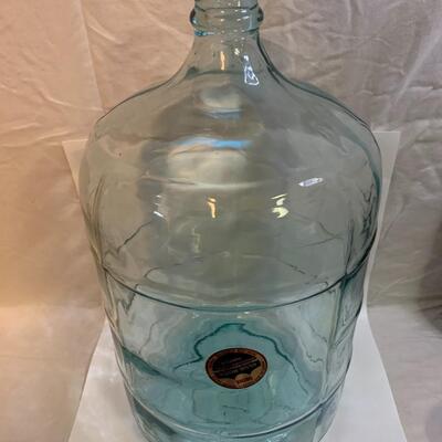 Vintage Crisa 5 Gallon Glass Water Bottle Jug Made In Mexico - 19.5â€ high x 10.5â€ wide approx
