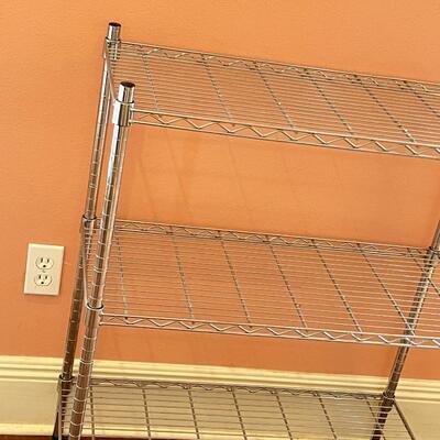 3-Tiered Wire Stainless Shelving Unit