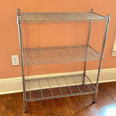 3-Tiered Wire Stainless Shelving Unit