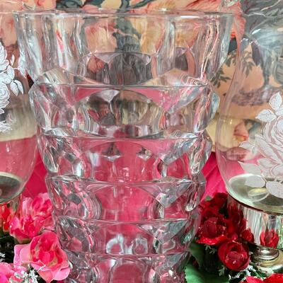 Crystal and Cut Glass set with Vase from Germany