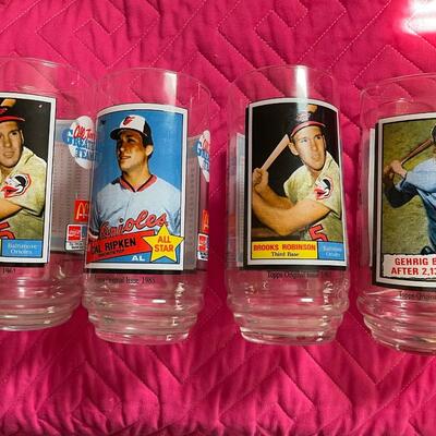 Toppâ€™s 1993 McDonalds Orioles Collector Glasses