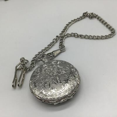 Train Pocket Watch. New Battery Tested